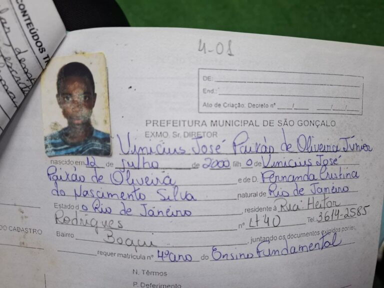 Vini Jr. fez prova de Língua Portuguesa antes