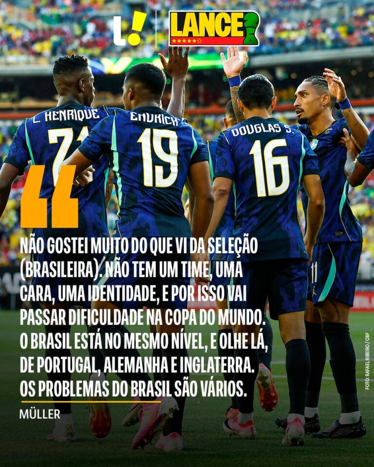 Muller critica amistosos e duvida Brasil no Mundial