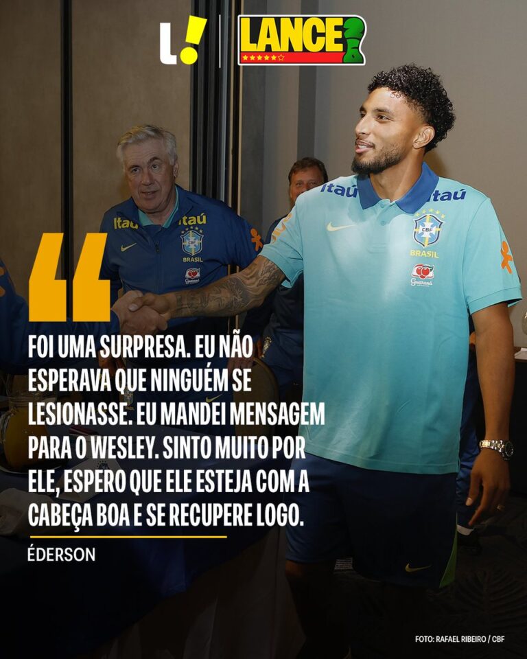 Éderson se apresenta à Seleção Brasileira