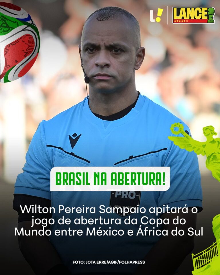 Trio brasileiro apita partida inaugural da Copa
