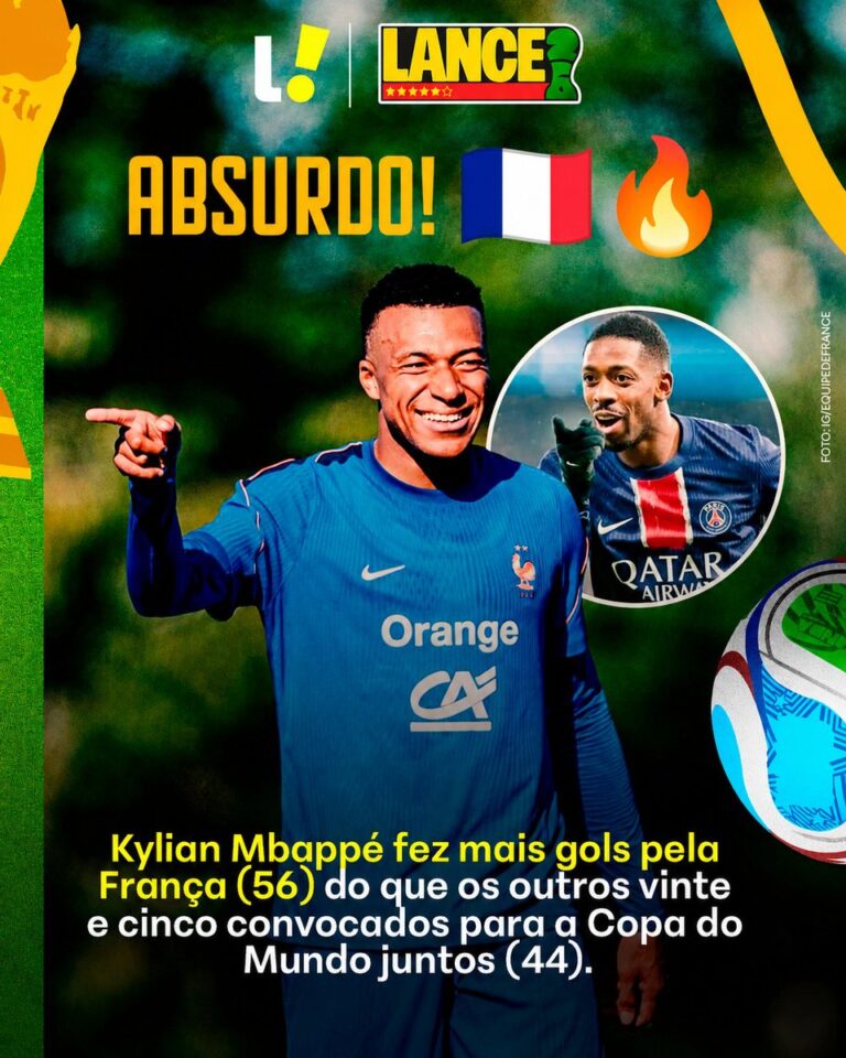 Mbappé supera gols de colegas na França