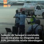 Senegal é revistado na pista do aeroporto nos EUA