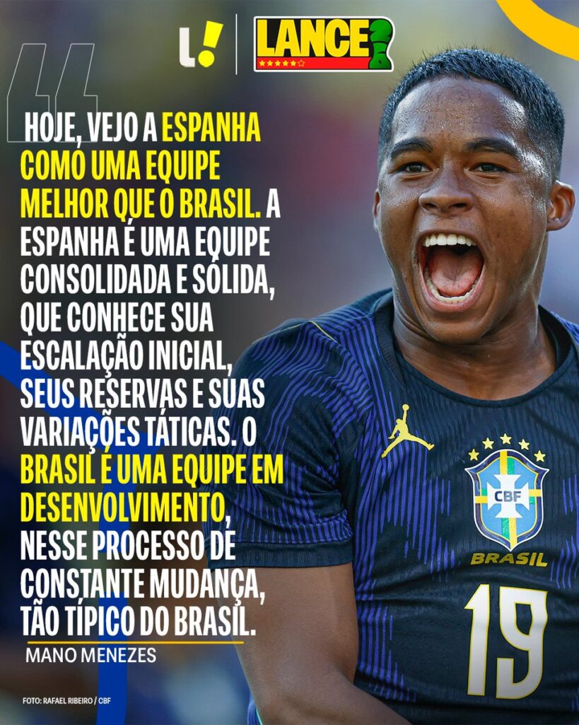 Mano Menezes aponta Espanha como favorita