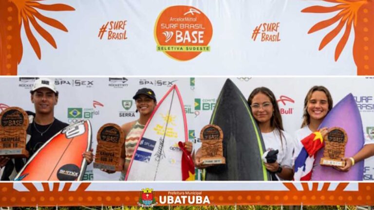 Surfistas de Ubatuba brilham em competição nacional