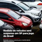 Rodízio de veículos é suspenso em São Paulo