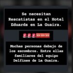 Jogadores venezuelanos pedem ajuda para vítimas de terremoto