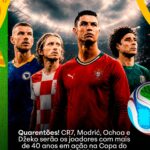 Quarentões chegam à Copa 2026