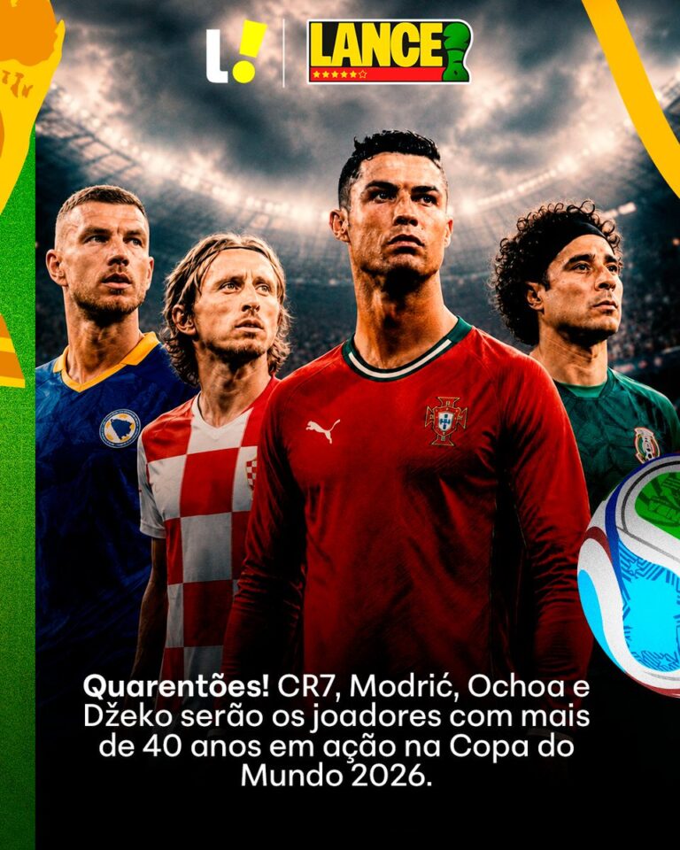 Quarentões chegam à Copa 2026