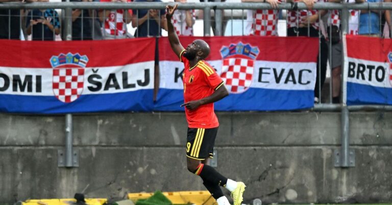 Lukaku marca na vitória da Bélgica sobre a Croácia