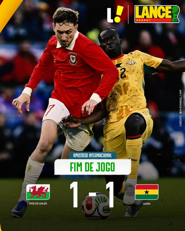 Gana empata 1 a 1 com País de Gales