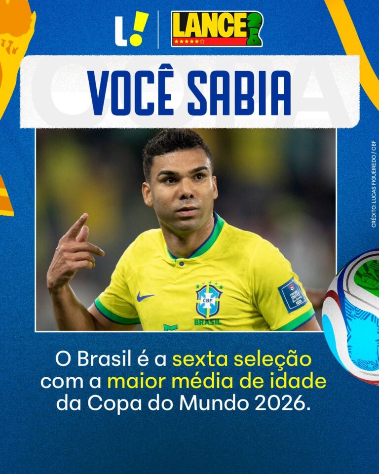 Seleção chega à Copa com idade média de 29,2