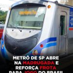 Metrô de São Paulo terá funcionamento ininterrupto
