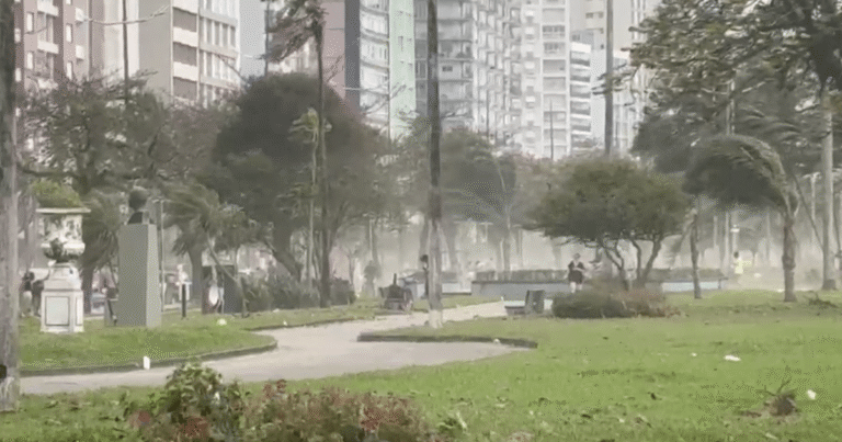 Vendavais atingem 100 km/h em São Paulo