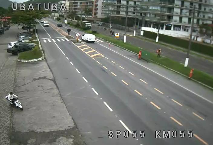 Tráfego normal na SP-055 entre São Sebastião e Ubatuba