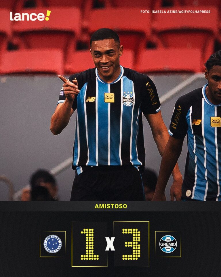 Grêmio vence Cruzeiro por 3 a 1