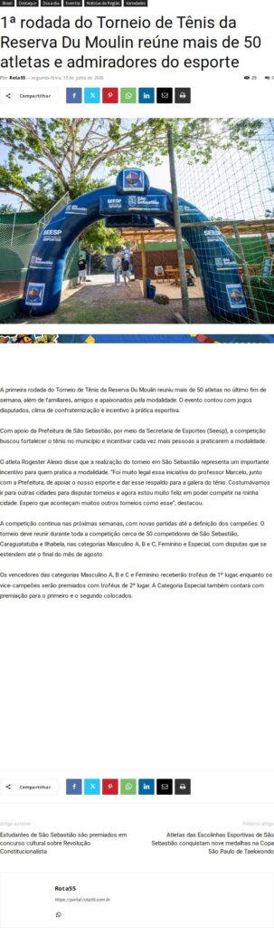 Torneio de Tênis da Reserva Du Moulin reúne