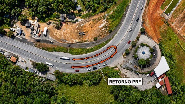 Rodovia Dutra fecha quilômetro 233 por obras