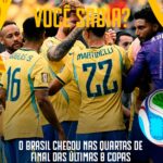 Brasil busca oitava sequência nas quartas