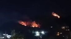 Incêndio atinge vegetação em São Sebastião