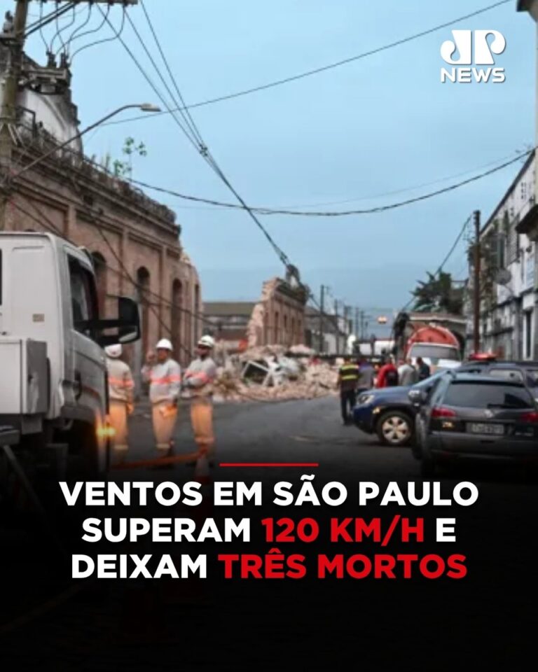 Frente fria mata três pessoas em São Paulo