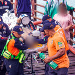 Vendaval de 77 km/h afunda barco em São Sebastião
