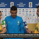 Casemiro chora após derrota do Brasil