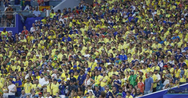 Pênalti perdido muda humor da torcida brasileira