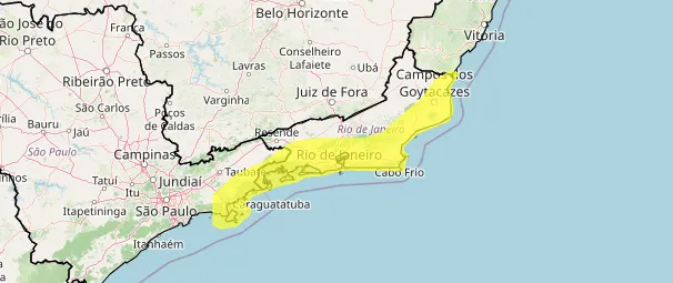 Vendaval de até 60 km/h alerta litoral