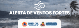Defesa Civil alerta ventos de 90 km/h em Caraguatatuba