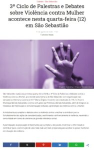 São Sebastião abre ciclo de debates contra a mulher