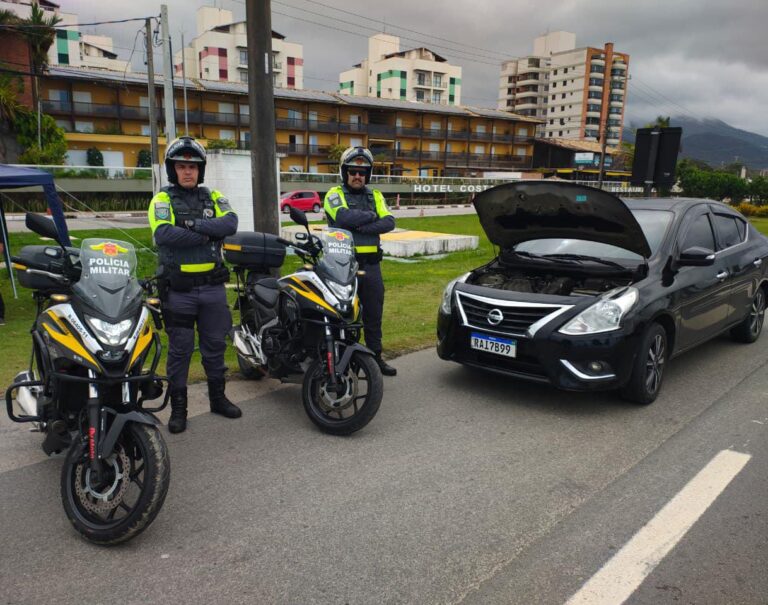 Polícia apreende veículo furtado com placa clonada em Caraguatatuba