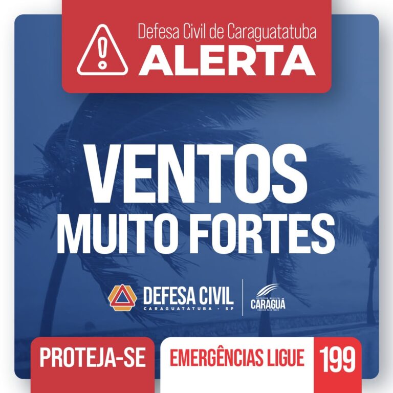 Defesa Civil acompanha chuvas intensas em Caraguatatuba