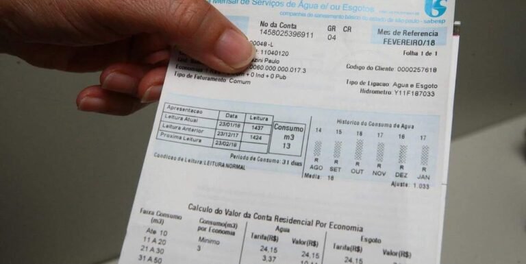 Famílias perdem até 78% na conta de água
