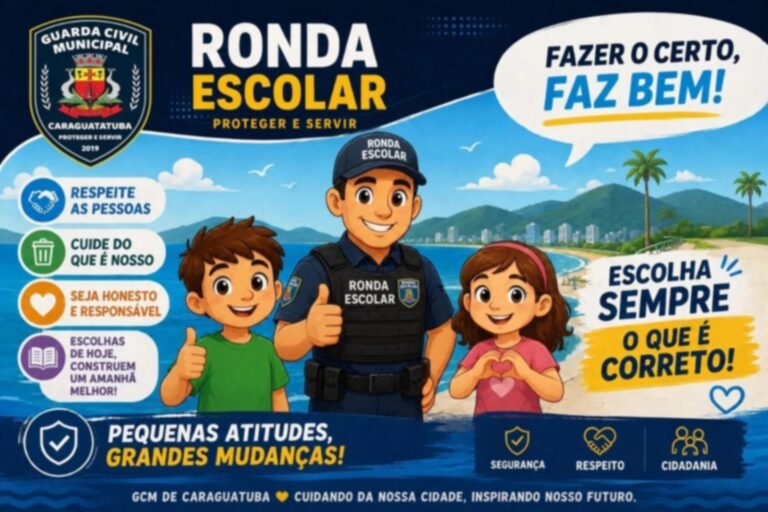 Guarda Municipal debate bullying com alunos em Caraguatatuba