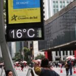 Frio intenso chega ao Sudeste com queda brusca