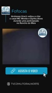 Andressa Urach voltou a citar o casal MC Mirella e Dynho Alves durante uma parti