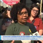 Vera Lúcia protesta contra privatizações em São Paulo