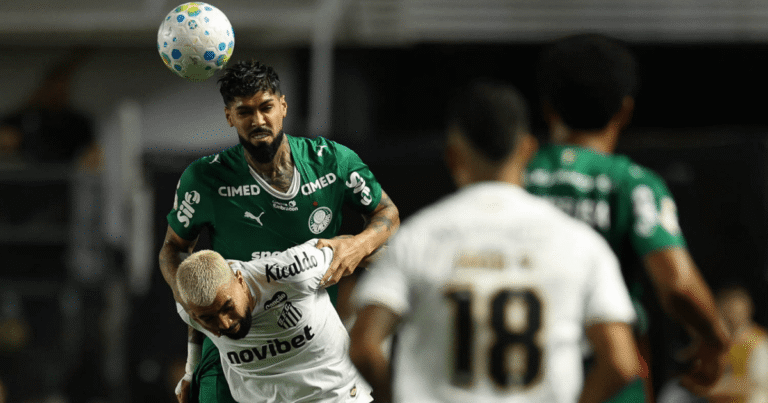Palmeiras empata com Santos e avança à semifinal