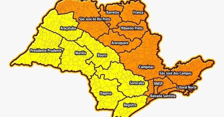 Defesa Civil alerta chuva de 70 mm e ventos