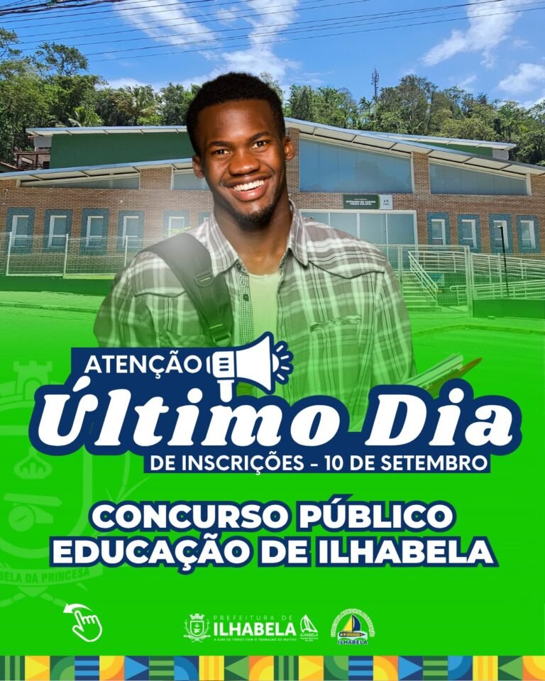 Última chance para se inscrever no Concurso Público