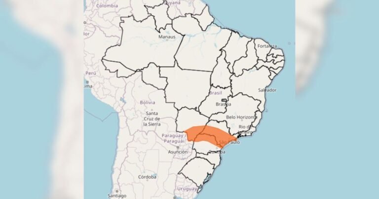 Inmet emite alerta laranja para tempestades no centro-sul