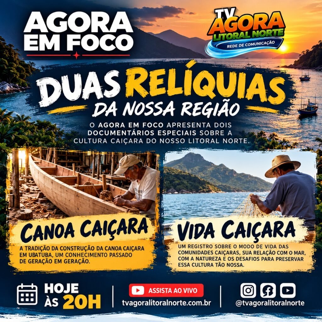 🌊 **HOJE, O AGORA EM FOCO APRESENTA DUAS RELÍQUIAS