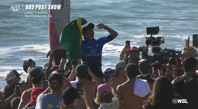Miguel Pupo vence etapa de Trestles na Califórnia