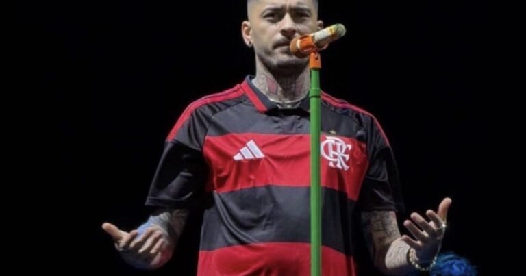 Zayn Malik usa camisa do Flamengo em show