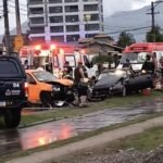 Acidente entre dois veículos mobiliza Bombeiros e SAMU