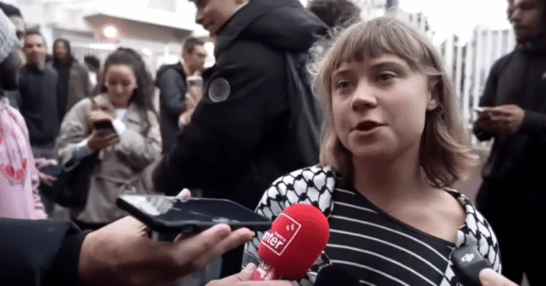 Greta Thunberg participa de protestos na França ao lado