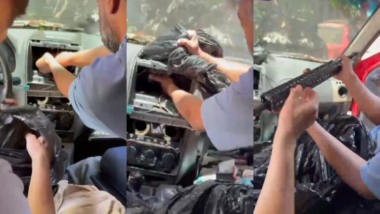Fuzil, munições e granadas são encontrados em carro apreendido