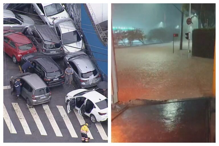 Casas desabam na Zona Sul de SP durante temporal