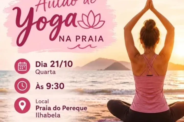 Prefeitura de Ilhabela promove aulão de yoga na Praia