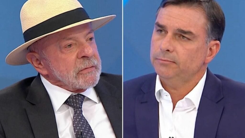 Debate de Lula e Flávio na “Band”